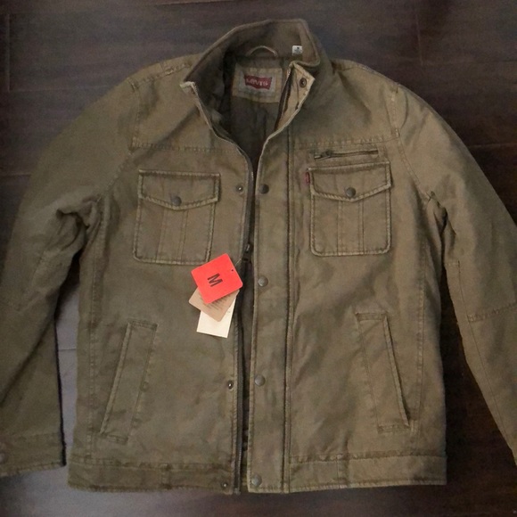 khaki levi jacket